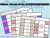 CVC Word Family Work Pick and Flip {24 Word Families Included}