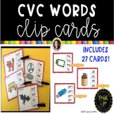 CVC Word Games | Clothespin Clip Cards