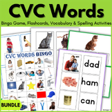 CVC Word Games Flashcards Activities for Autism Special Ed