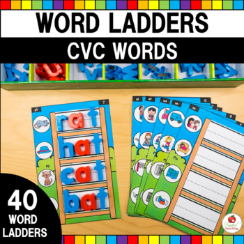 Preview of CVC Word Ladders | CVC Word Families | Word Chains | Science of Reading