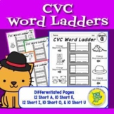 CVC Word Ladders (Printable Only) | CVC Word Activities