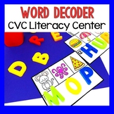 CVC Word Literacy Center - CVC Word Decoder for Kindergart