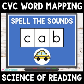 Preview of CVC Word Mapping - Blending CVC Words - Science of Reading- Orthographic Mapping