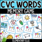CVC Short Vowel Word Mapping Memory Game | Phonics Center 