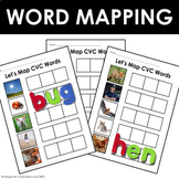 CVC Word Mapping Worksheet with Real Images