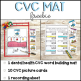 CVC Word Mat *FREEBIE* Dental Health