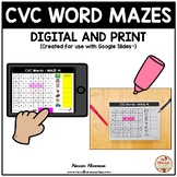 CVC Word Mazes (DIGITAL AND PRINT)