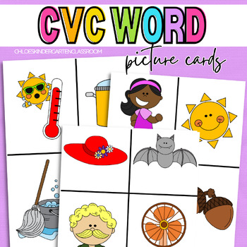 Preview of CVC Word Picture Cards