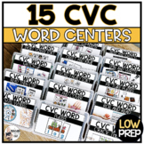 Kindergarten CVC Word Practice Activities Low Prep Centers