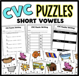 CVC Word Puzzles Short Vowels