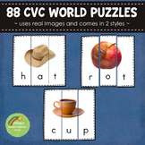 CVC Word Puzzles - Real Images