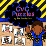 CVC Word Puzzles: Short Vowel Games for Word Work Centers 
