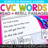 CVC Word Read + Retell Science of Reading Decodable Passag