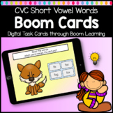 DISTANCE LEARNING Boom Cards CVC Word Reading