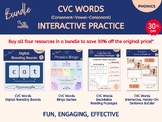 CVC Words Reading Passages and Phonics Activities BUNDLE