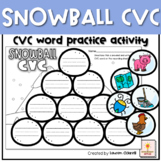 CVC Word Reading Snowball Activity