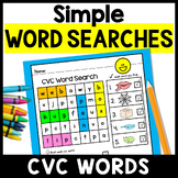 Easy CVC Word Search Activity, CVC Sentence & Word Writing