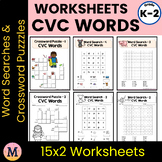 CVC Word Searches & Crossword Puzzles