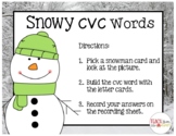 CVC Word Sort (Winter Snowman Edition)