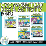CVC Word Task Box Bundle | Kindergarten Reading Centers