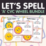 CVC Word Wheel Bundle - 'A' Family Worksheets | Phonics & 