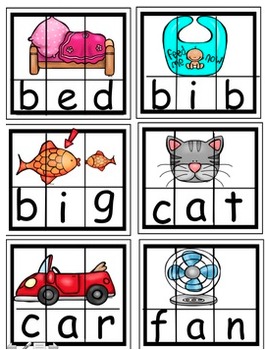 Literacy Center Word Work for CVC and Phonics Fluency by Della Larsen's ...