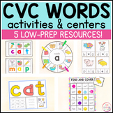 CVC Activities and Centers | Blending CVC Words | CVC Word
