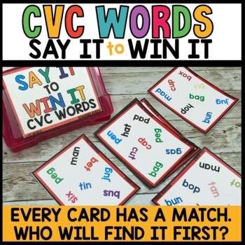 Preview of CVC Word Work Games Short Vowel Blending Small Group Phonics Centers Practice