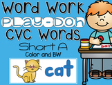 CVC Word Work {Play-Doh} Short A