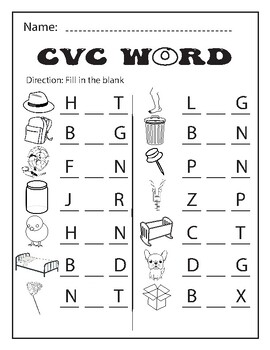 Preview of CVC Word Worksheets