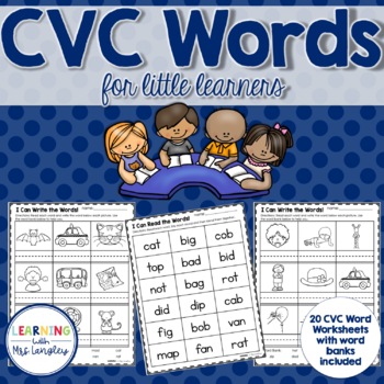 CVC Word Write & Read by Learning with Mrs Langley | TpT