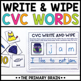 CVC Word Practice Write and Wipe With Pictures | Writing S