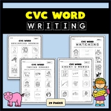 CVC Word Writing Beginning/Ending Sounds, Whole Word and M