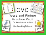 CVC Word and Picture Practice Pack