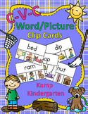 CVC Word/Picture Clip Cards