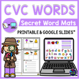 Short Vowel CVC Words Printable & Google Slides Kindergart