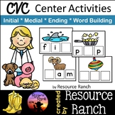 CVC Words Activities for  Initial Medial and Final Sounds 