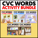 CVC Words Activity Bundle | Reading & Phonics Centers