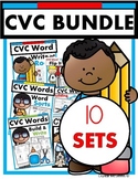 CVC Words BUNDLE! 10 CVC Sets  (puzzles, printables, games