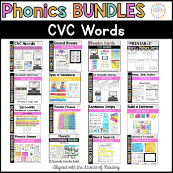 Preview of CVC Words BUNDLE