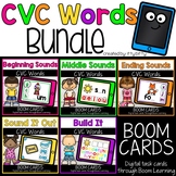 CVC Words Boom Cards: Beginning Sounds, Middle Sounds, End