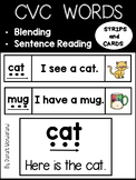 CVC Word Practice Cards: Blending, Segmenting, Reading CVC