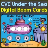 CVC Words Boom Cards Ocean Summer Theme Digital Distance Learning