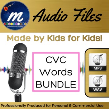 Preview of CVC Words Bundle Audio Files Pink Language Made BY Kids FOR Kids MP3 WAV DL