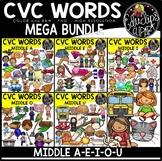 CVC Words Clip Art Mega Bundle {Educlips Clipart}