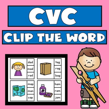Preview of CVC Words | Clip the Word