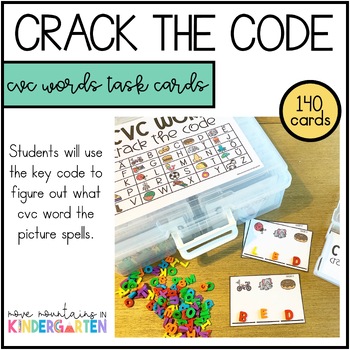 CCVC Word Crack The Code Cards - classroom HQ