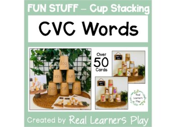 Preview of CVC Words Cup Stack