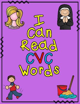 Preview of CVC Words Worksheets | Cut and Paste