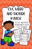CVC Words - Cut and Paste Worksheet